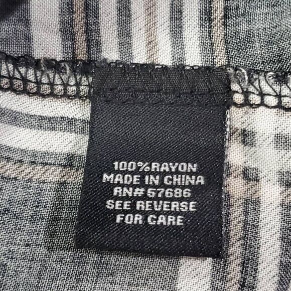 Miss Lili 3x Black/White Plaid Top - Picture 6 of 8